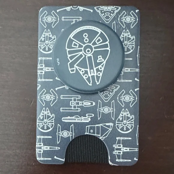Star Wars Millennium Falcon Phone Grip card holder - Picture 1 of 2